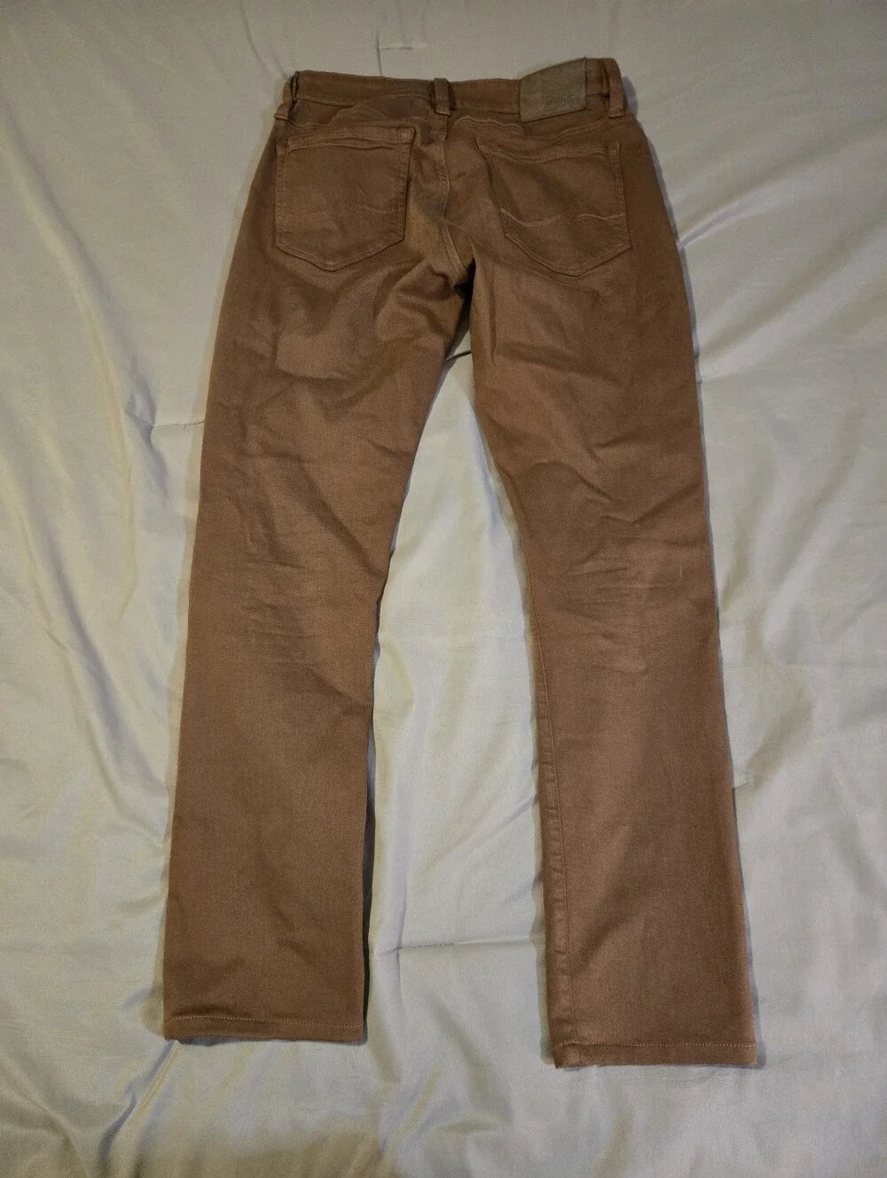 34 Heritage Courage Mid Rise Straight Jeans 31x34 Brown Tencel Stretch